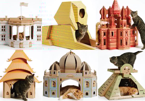 直擊喵星人懶躺泰姬瑪哈陵！「世界名勝地標屋」讓寵物也享受旅遊樂趣 世界名勝地標屋、名勝、寵物床、Kickstarter、Poopy Cat、寵物窩、寵物屋、寵物床、貓、貓咪、喵星人、貓奴、玩具屋、紙箱、動物屋、動物房子、景點、地標