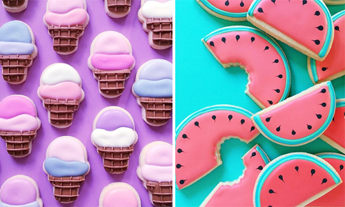 這些色票可以拿來吃？讓人看了少女心大發的馬卡龍色餅乾 hol_fox、馬卡龍、餅乾、色票、夏天
