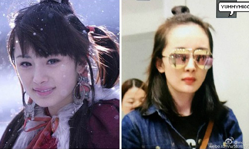 妞快報：女神楊冪的死穴竟然是髮線？！網友毒舌：「這是要禿頭了…」 妞快報、女神、楊冪、死穴、髮線、網友、禿頭