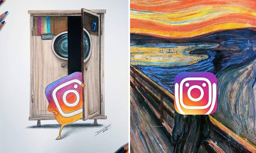 新版icon連孟克都大喊不喜歡？IG的改版創作大合輯 icon、孟克、吶喊、IG、改版