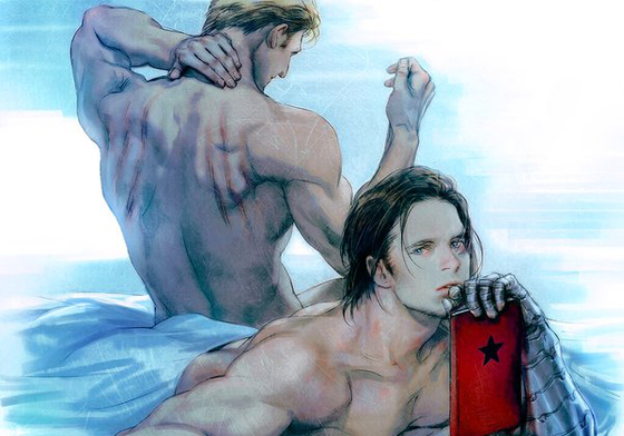 《美國隊長3：內戰》基情戲看不夠？令人臉紅心跳的漫威男男CP插畫合輯 美國隊長、內戰、漫威、Marvel、男男