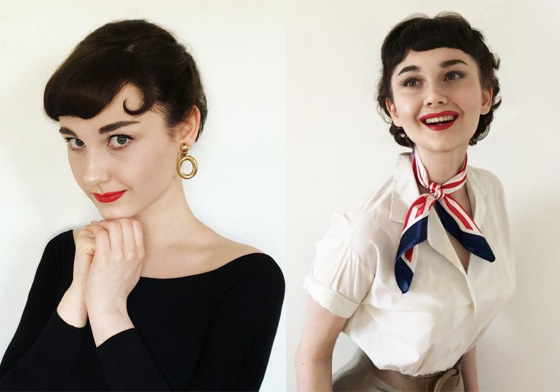 年輕的軀殼住著一個老靈魂？17歲美少女完美cosplay復古女神 奧黛麗赫本、Cosplay、Annelies Maria Francine、漂亮、氣質