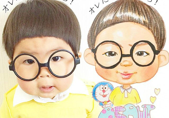 肉呼呼的臉蛋可不可以借捏一下？真人版大雄弟內心戲爆多的每一天 朝陽、大雄、哆拉A夢、麵包超人、臉頰