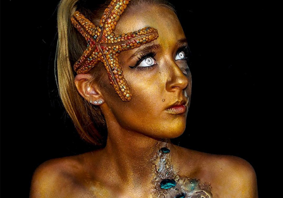 17歲的她不要捲翹睫毛與大紅唇　正妹熱愛獵奇妝不惜把自己畫成妖怪！ Lara Wirth、特效化妝、獵奇、妖怪、自學、澳洲、17歲、神鬼奇航：加勒比海盜、X戰警