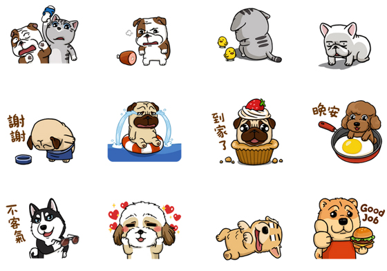 假鬼假怪的有聲豆卡又來啦！不能錯過的超多表情動態貼圖 豆卡、可布魯的豆卡頻道、LINE、貼圖