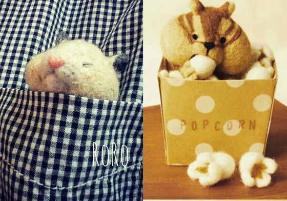 齁又不小心上當了啦！逼真度破表的食物×小動物羊毛氈特輯 羊毛氈、小動物、花栗鼠、刺蝟、天竺鼠、北極熊、麵包、餅乾、蛋糕、擬真、RoRo、roro.11.21