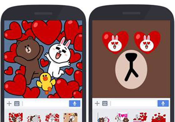 就是要你只看我一人！充滿視覺震撼的放大版貼圖《熊大&兔兔》準備霸佔你的螢幕 LINE、貼圖、全螢幕貼圖、霸佔、兔兔