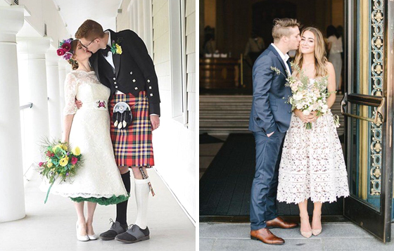 想當六月新娘又怕熱？4款對抗夏日高溫的短婚紗時尚 六月新娘、短婚紗、2016、前短後長、澎澎裙