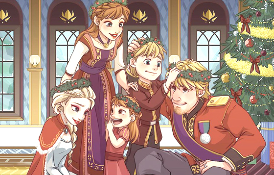 安娜成家後的生活是這樣？閃瞎大家的超有愛全家福Fan art！ 安娜、Fan art、有愛、冰雪奇緣、Frozen