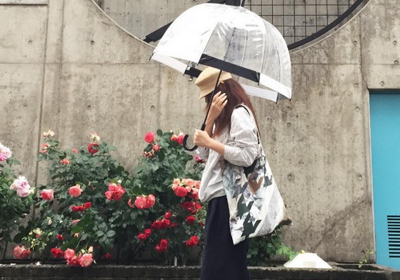 如何不讓梅雨遮掉你的時髦打扮？試試充滿亮點的透明花傘吧！ 傘、雨傘、穿搭、時髦、時尚、泡泡傘、英國女王、英女王、夏天、雨天、下雨、亮點、夏季、雨季、梅雨、梅雨季