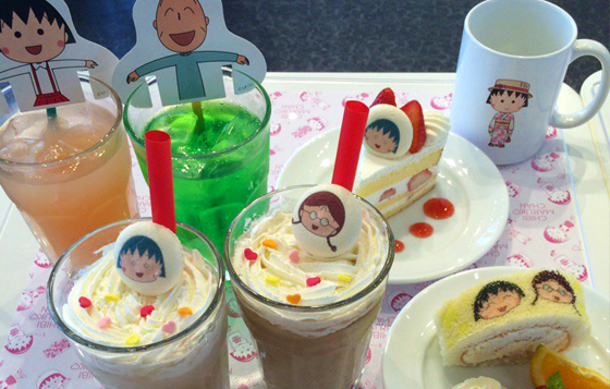 看了野口的表情你還有胃口嗎？小丸子限時咖啡廳在原宿登場啦！ 野口、花輪、小丸子、永澤、藤木