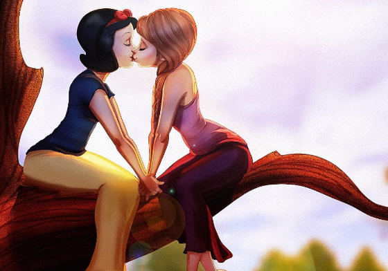 不一樣又怎樣？迪士尼公主化身同志情侶大放閃 isaiahks_art、isaiahks、fan art、disney、迪士尼