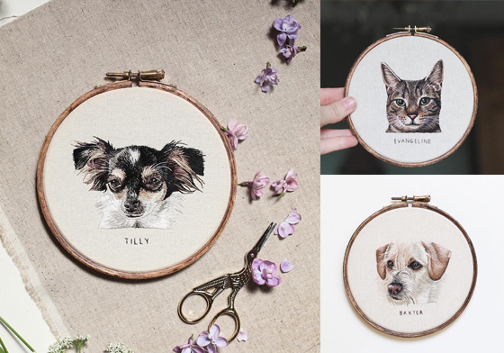 讓可愛毛孩子化為永恆！外國少女無師自通的寫實動物刺繡 Emillie Ferris、刺繡、藝術、設計、創作