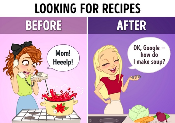 出去玩就是自拍和#hashtag一下！有手機vs.沒有手機的10張超寫實插畫 插畫、現實、手機、寫實、藝術