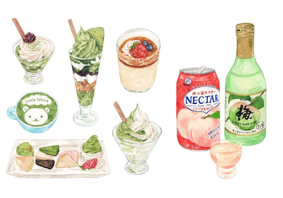 文藝吃貨女孩絕不想錯過！香味都要飄出來的美食手繪 justine wong、instagram、patternsandportraits、寫實、手繪