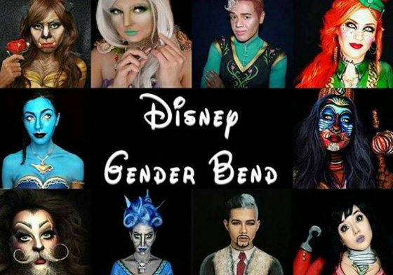 神燈精靈竟然超性感！當迪士尼人物交換性別時... 迪士尼、獅子王、刀疤、性別翻轉、Disney Gender Bend