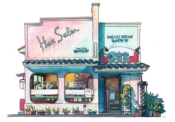 獨鍾東京老舊店舖 波蘭繪師筆下的水彩城市速寫 Mateusz Urbanowicz、波蘭、日本、東京、老店