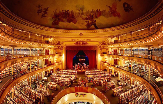這間號稱全世界第二美？！阿根廷百年劇院改裝的超豪華書店 書店、阿根廷、布宜諾斯艾利斯、閱讀、看書、書迷、劇院、電影