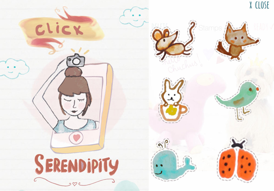 7/20限時免費App特輯：《Click Serendipity》App內建貼圖跟文字也太可愛！ 限免、免費、特價、iPhone、App