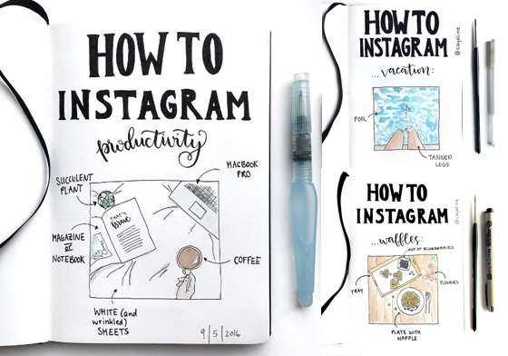 這樣拍就能當IG人氣王？外國插畫家10張圖分析給你聽 cayaline、Carolin Hohberg、instagram、插畫、拍照