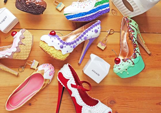 就是它讓人想要咬一口的鞋子！穿上就感到甜滋滋的蛋糕鞋 高跟鞋、鞋、蛋糕、甜點、巧克力