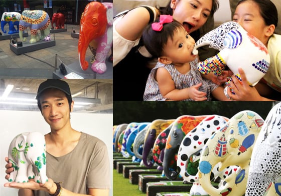 可愛咘咘也會畫大象？「大象巡遊」展覽不只賣萌也做愛心  大象、彩繪、Katy Perry、蕭閔釗、旺福