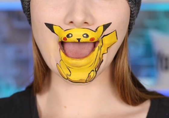 自己臉上就有一隻皮卡丘！讓神奇寶貝更生動活潑的臉部彩繪 神奇寶貝、Pokemon Go、大舌貝、傑尼龜、小火龍、皮卡丘、妙蛙種子、臉部彩繪、畫妝、化妝