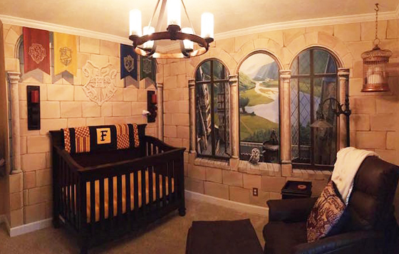 寶寶有說他想住在霍格華茲嗎？嬰兒也能cosplay哈利波特風！ 哈利波特、寶寶、嬰兒房、粉絲、cosplay