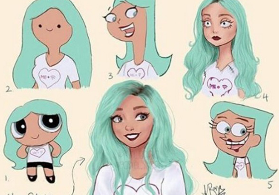 《飛天小女警》的特色也太好抓！挑戰各個動畫風格的《Style Challenge》 #stylechallenge、卡通、動畫、辛普森家族、反斗家族