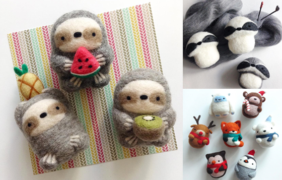 小企鵝站不穩的樣子怎麼有點呆萌？一起進入羊毛氈的不倒翁世界！ wildwhimsywoolies、羊毛氈、不倒翁、手作、麋鹿