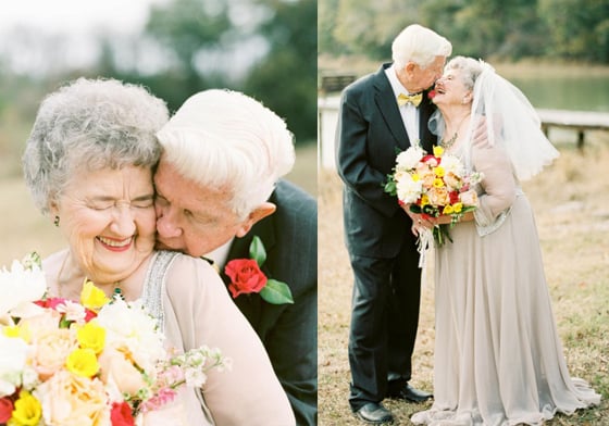 相戀了63年的愛該怎麼慶祝？跨越半個世紀的婚紗攝影 老年、老人、愛情、鑽石婚、Shalyn Nelson