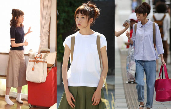 跟著 有喜歡的人 桐谷美玲這樣穿 夏天就是要穿得飄飄然才涼爽啊 有喜歡的人 桐谷美玲 白上衣 夏天 海邊 美人計 妞新聞