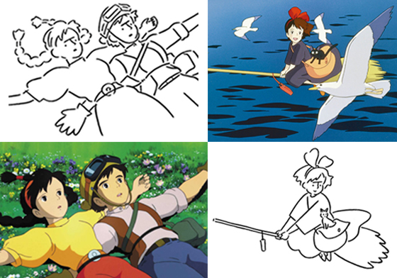 簡單幾筆看起來就栩栩如生！日本插畫家化繁為簡的黑白翻畫作品 日本、插畫、黑白、彩色、宮崎駿