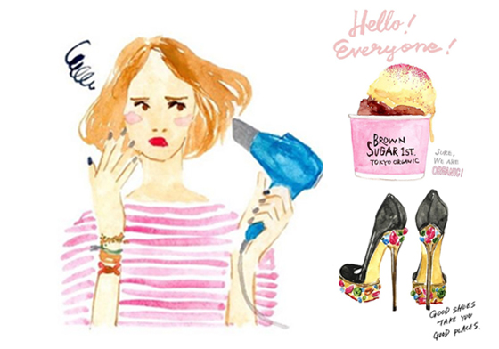 回頭率超高的廣告插畫！日本藝術家的時尚水彩創作 日本、插畫、藝術、時尚、水彩