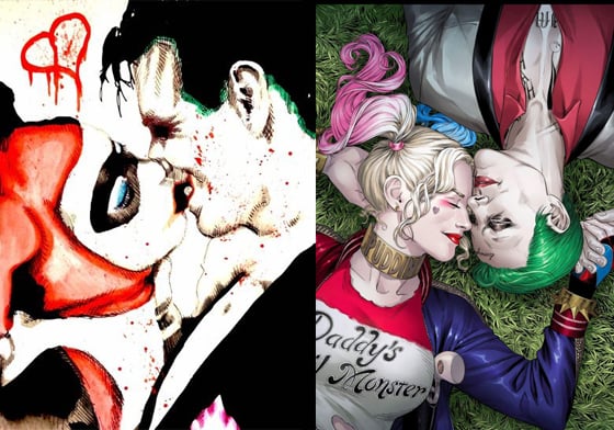 這才是我們想看的幸福小丑女！最浪漫的反派情侶檔Fan Art 小丑、Joker、小丑女、Harley Quinn、浪漫