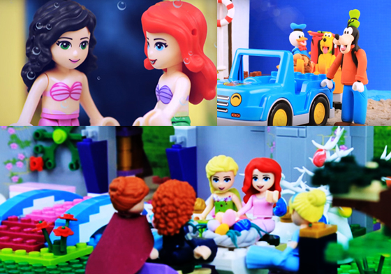 愛麗兒竟然和蜘蛛人在一起？迪士尼全體總動員的迷你肥皂劇開拍啦！ 迪士尼、樂高、LEGO、Disney、Home of Disney Princess