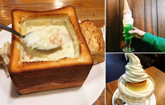 重達1斤的吐司你敢挑戰嗎？日本充滿古早味的喫茶店「Den」 喫茶店、Den、喫茶デン、吐司、布丁