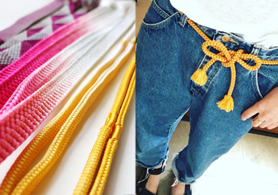 日本妞都不用皮帶？一起跟上「把繩子綁在腰上」的street fashion 日本、腰帶、繩子、緞帶、流蘇、珠珠、裝飾、street fashion、繩子腰帶