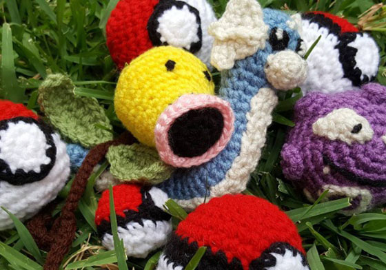 媽媽我可以收服它嗎？美國加州限定的針織版寶可夢 寶可夢、Pokémon Go、針織、Nichole、美國加州、knottynichole、#CrochetGO、手作