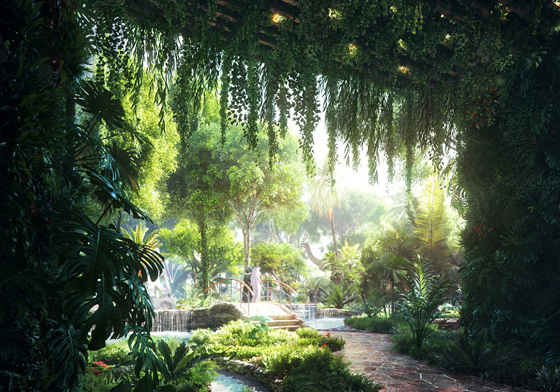 杜拜就是這摸狂！世界第一座「熱帶雨林飯店」2018即將華麗亮相 愛玩妞、熱帶雨林、飯店、杜拜、Rosemont Hotel & Residences