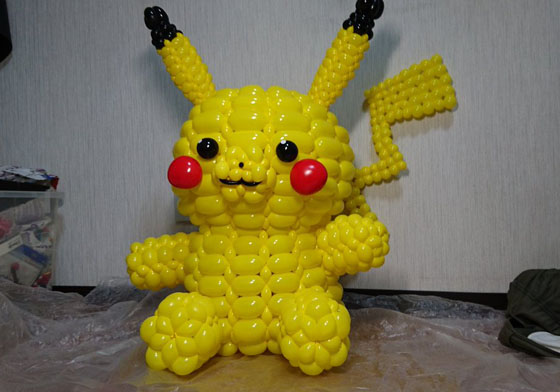 就像寶可夢從螢幕裡走出來！還原度百分百的超強手作氣球 寶可夢、氣球、手作、造型、還原度
