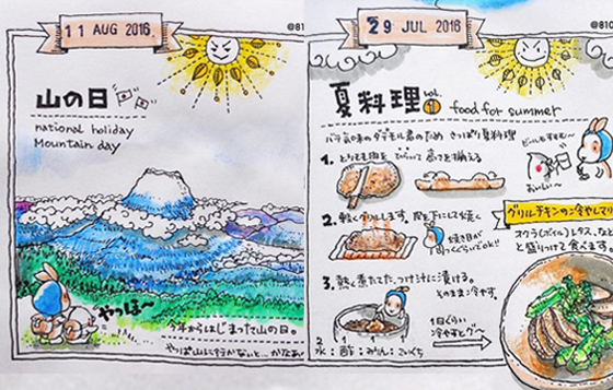 這麼可愛的畫風不出圖文書合理嗎？如同生活百寶書的插畫日記！ usausa87、うさうさ、圖文書、插畫、日記、生活、藝術