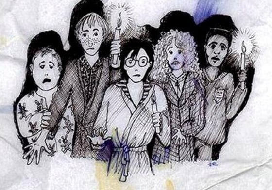 原來J.K.羅琳想像的妙麗長這樣！《哈利波特》原始手稿大公開 J.K.羅琳、哈利波特、插畫、手稿、原始