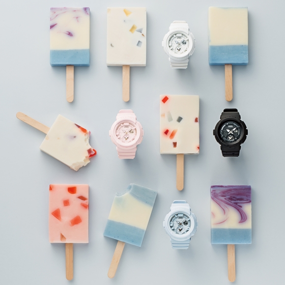 [新聞稿]純色時尚風潮攻陷少女心  BABY-G BGA-190海灘旅行系列全新色系 BABY-G、casio、海灘、寧靜藍、石英粉