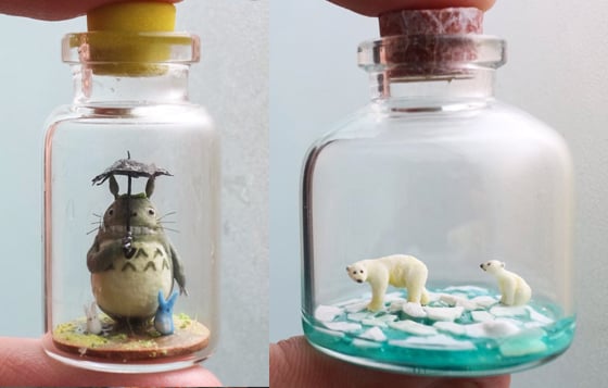 不是只有小王子的玫瑰才能放在玻璃裡！細膩又可愛的夢幻瓶中世界 小王子、玫瑰、瓶中、藝術家、nj_huang