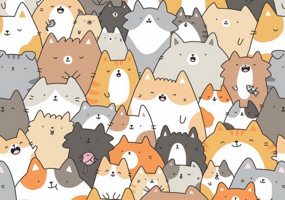 貓咪、柯基、寶可夢多到要滿～出來啦！越擁擠越舒壓的夢幻塗鴉 KiraKiraDoodles、Kira、插畫、插畫家、德國