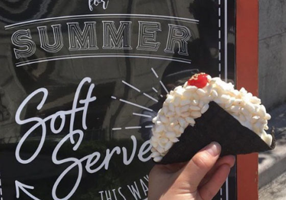 以御飯糰為靈感？日本新食感爆米香冰淇淋 御飯糰、爆米香、冰淇淋、創意甜點、Dominique Ansel Bakery Japan