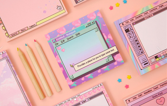 Windows系統怎麼出現在便條紙了！讓懷舊又粉嫩的它提醒你該做什麼事 Windows97、2000、XP、系統、便條紙