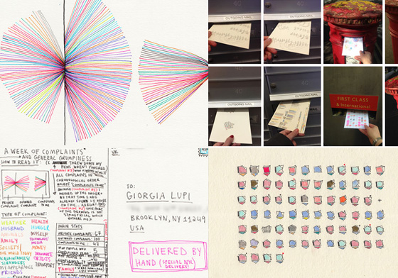 訊息藏在美麗的插畫裡！設計師的天書明信片不怕你偷看 明信片、Stefanie Posavec、Giorgia Lupi、dear data、資訊圖表