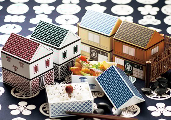 排排站就像穿越到了古代老街？日本超強大「房屋便當盒」再一發 日本、便當盒、可愛、趣味、茶屋